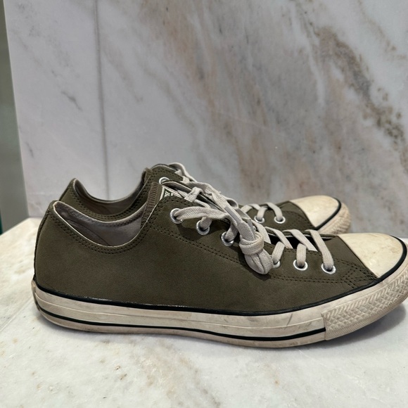 CONVERSE Classic Olive Green Canvas Sneakers - Picture 3 of 8